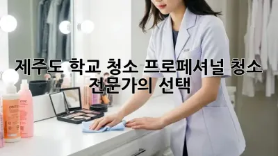 제주도 학교 청소: 프로페셔널 청소 전문가의 선택